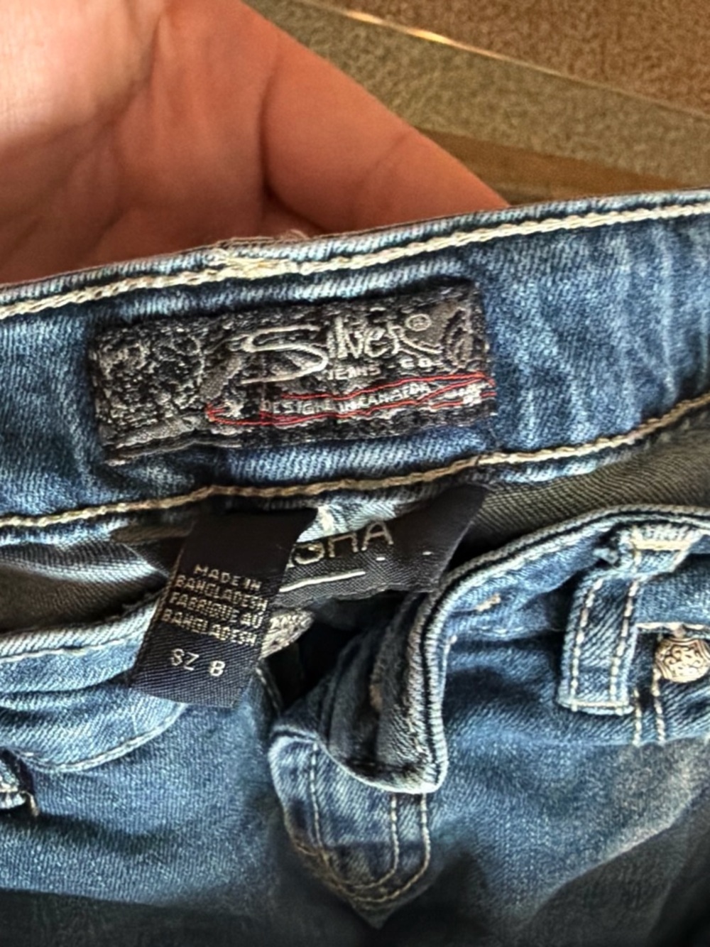Silver Jeans Kids Blue Denim Jeans with Classic Five-Pocket
